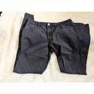 Tony Hawk Stretchy Skinny Slouch Black Denim Jeans Size 33 x 32